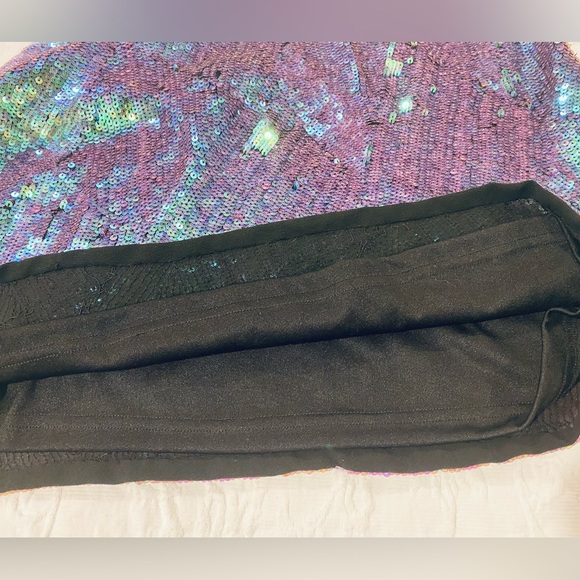 Y2 🧜‍♀️💜💚Armani Exchange sequin mini skirt NWT💚💜 - Picture 7 of 16
